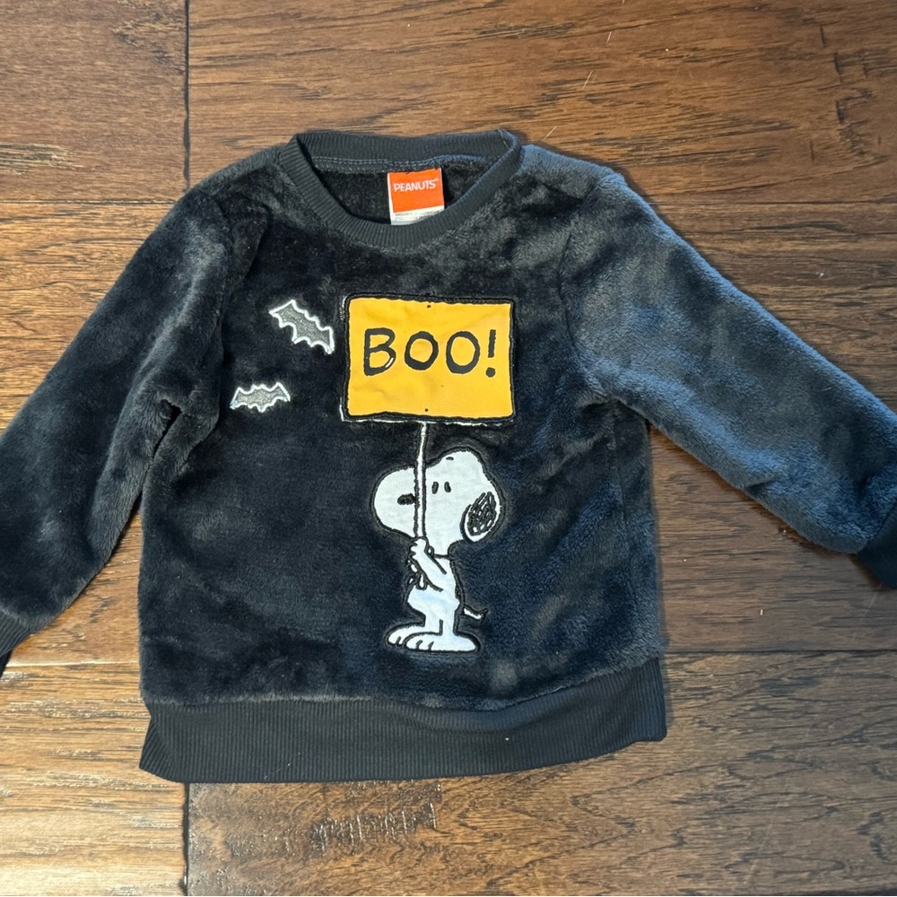 Peanuts Black and Yellow Snoopy Halloween Sweater
